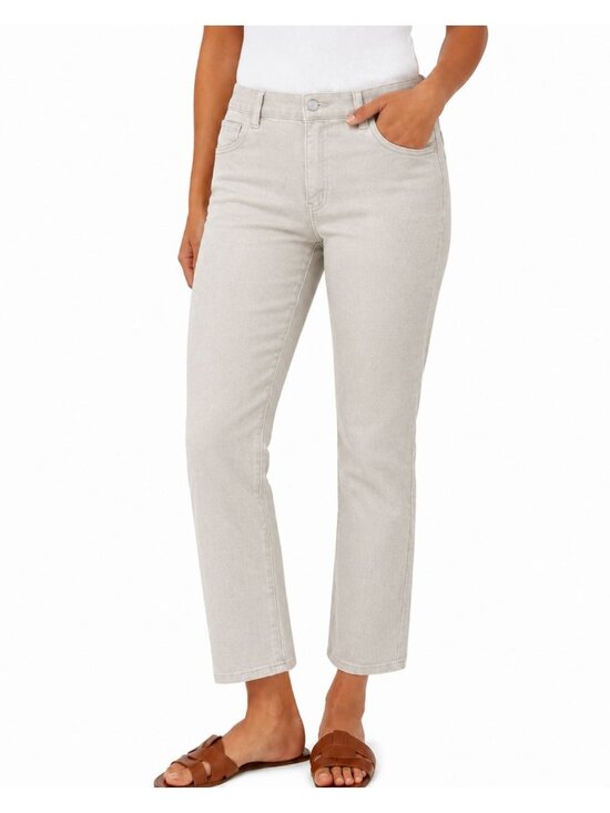 [BLANKNYC] Pants - [BLANKNYC] High Rise Straight Leg Pants Tan 6/28 Inseam 27"